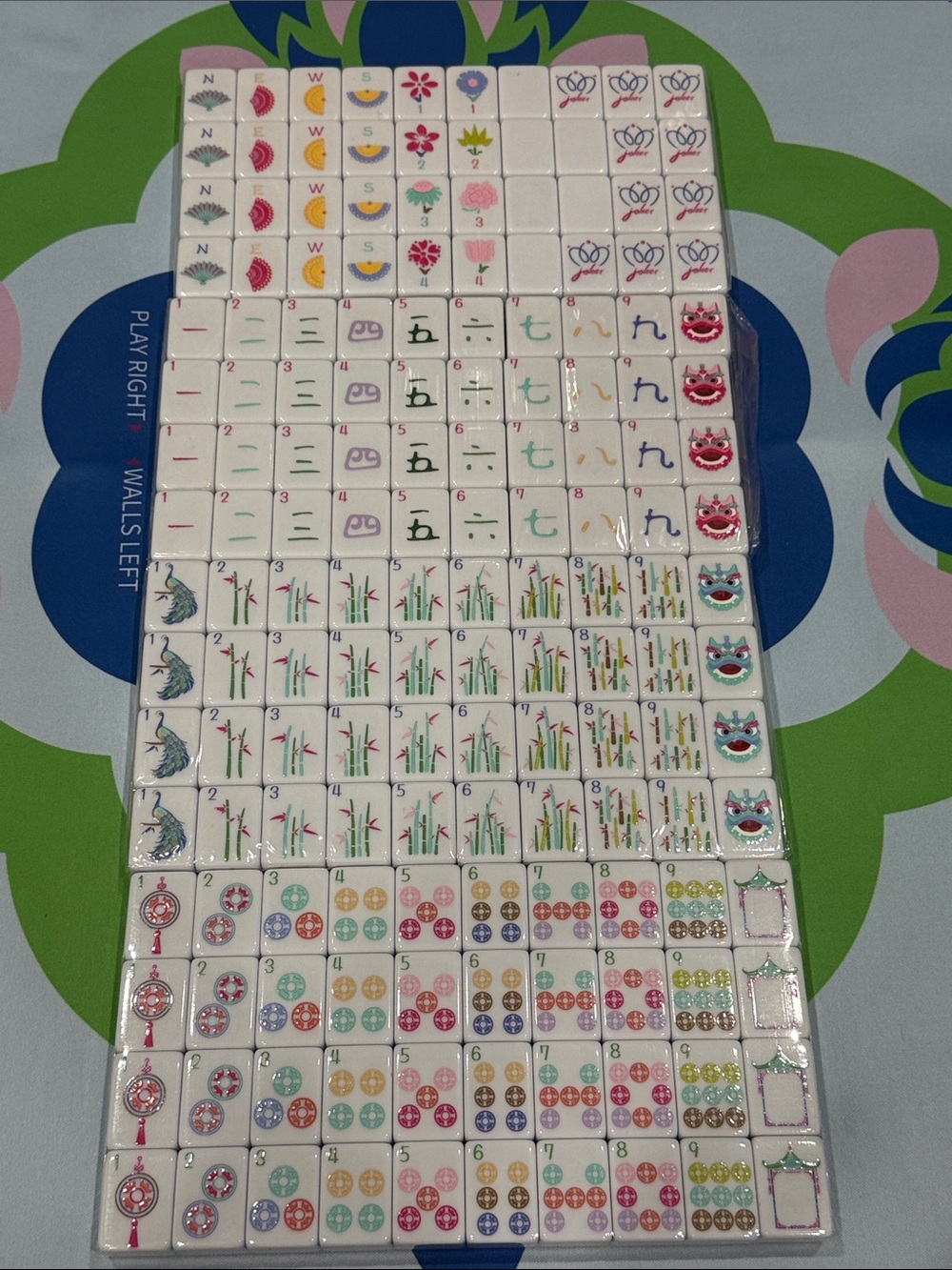 American Mahjong Tile Set - Multi-Color Designs - Picture 14 of 15